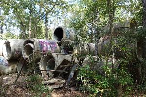 Cement Pipe Graveyard