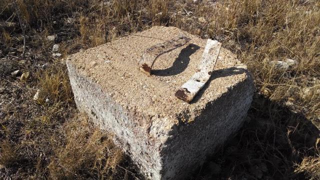Steel tower remnant
