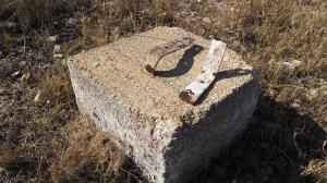 Steel tower remnant