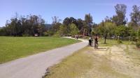 A view of the Los Gatos Creek Trail in Vasona County Park.