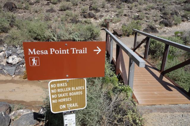 View Of The Mesa Point Trail