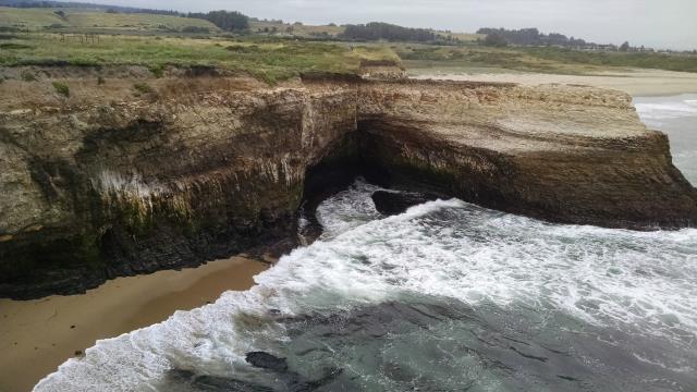 Water meets rock