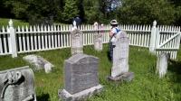 The Tucker and Kellogg families were well represented in the small pioneer cemetery.