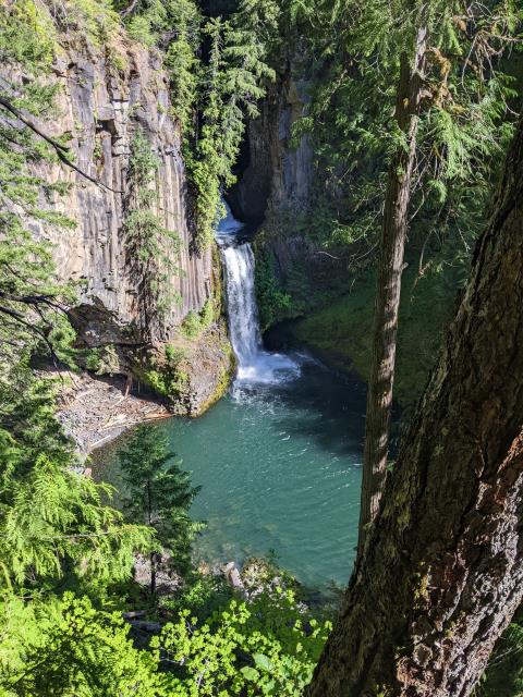 Toketee Falls and pool