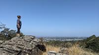 Penny looking off into the distance over Santa Rosa.