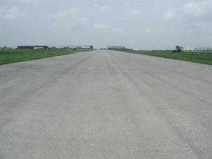 Runway facing north