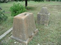 This base most likely once held a large wooden cross, that has since weathered away.