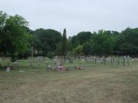 A wide angle view of the cemetery.