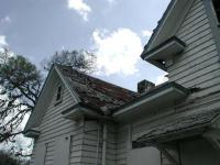The roof is either going, or gone