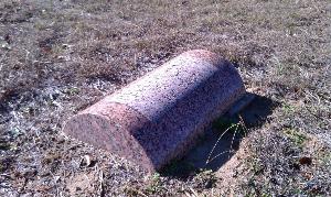 Circular headstone