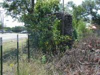 This stonework is all that can be seen from Lamar Blvd. and might have formed part of the entrance to the zoo.