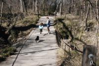 Low water crossing on the hike and bike trail.